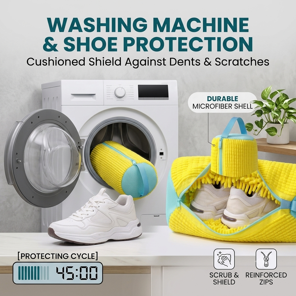 Premium Microfiber Shoe Washer Bag
