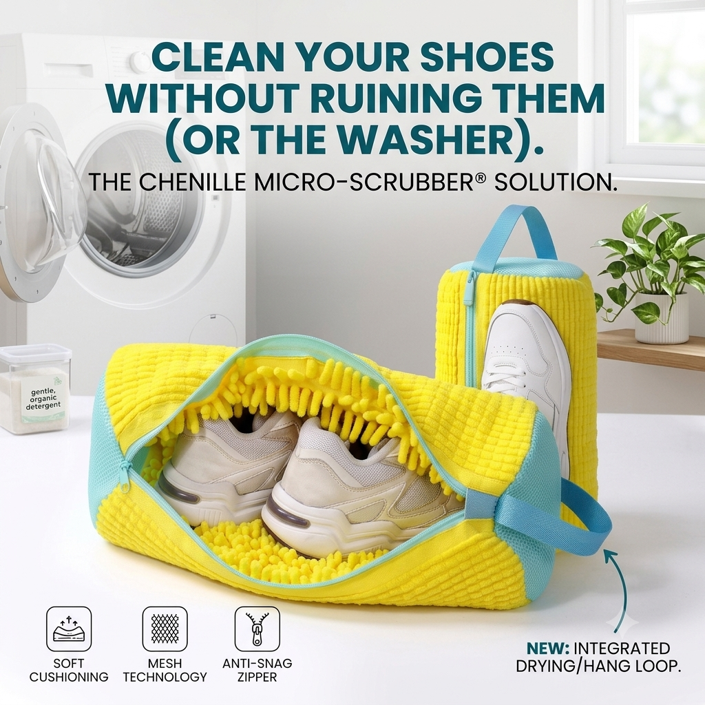 Premium Microfiber Shoe Washer Bag