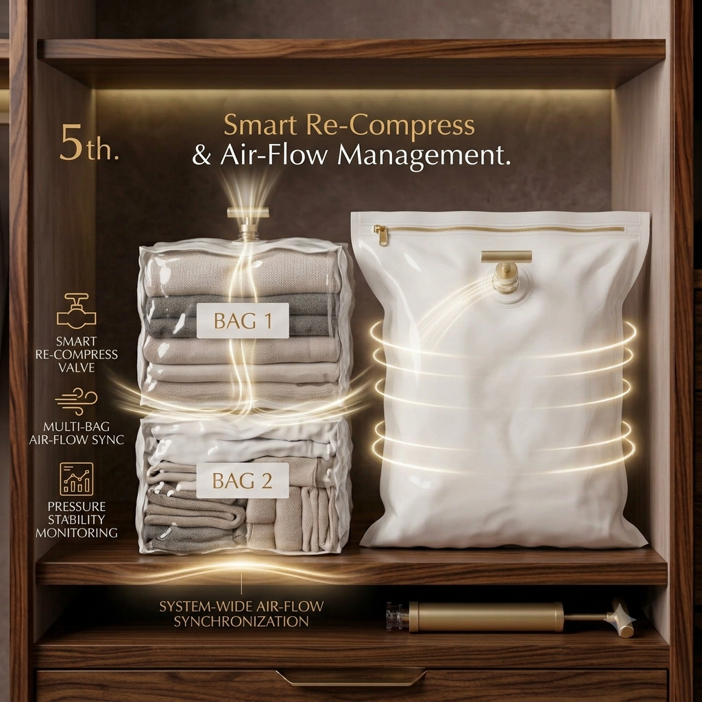 Wardrobe Space Saver Kit – Compress 3X More Clothes in the Same Space (Pack of 5)