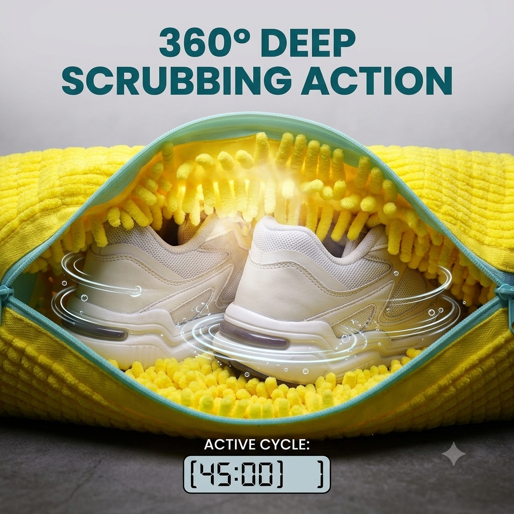 Premium Microfiber Shoe Washer Bag